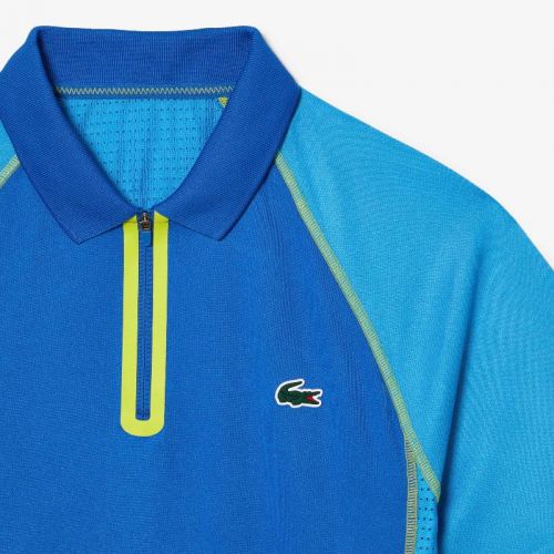 라코스테 Lacoste Menu2019s Tennis Recycled Polyester Polo with Ultra-Dry Technology
