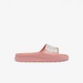 Lacoste Womens Croco 2.0 Synthetic Print Slides