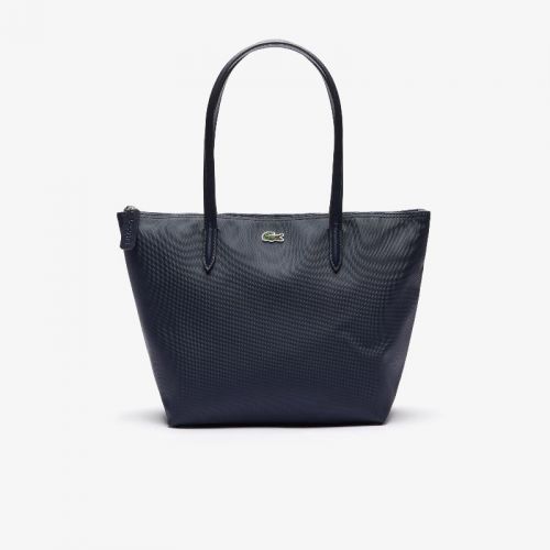 라코스테 Lacoste Womens L.12.12 Concept Small Zip Tote Bag