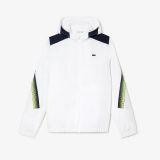 Lacoste Menu2019s Tennis Recycled Polyester Hooded Jacket