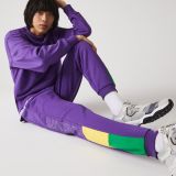 Lacoste Mens Branded Colorblock Fleece Jogging Pants