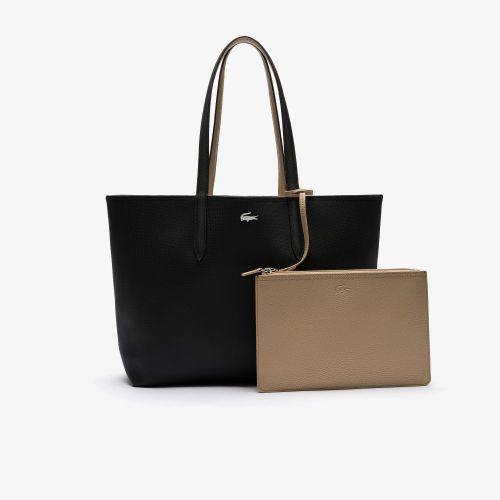 라코스테 Lacoste Womens Anna Reversible Bicolor Tote Bag