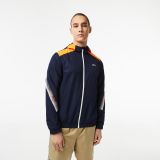 Lacoste Menu2019s Tennis Recycled Polyester Hooded Jacket