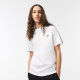 Lacoste Menu2019s Regular Fit Logo Stripe T-Shirt