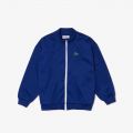 Lacoste Kids Heritage Branded Stand-Up Collar Zippered Fleece Jacket