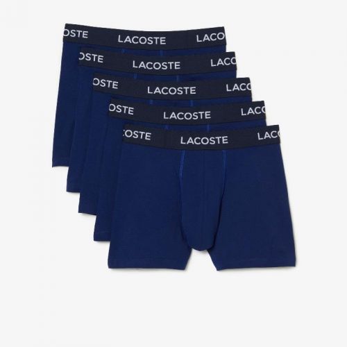 라코스테 Lacoste Menu2019s 5-Pack Logo Waist Boxers