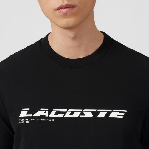 라코스테 Lacoste Mens Regular Fit Branded Pique T-Shirt