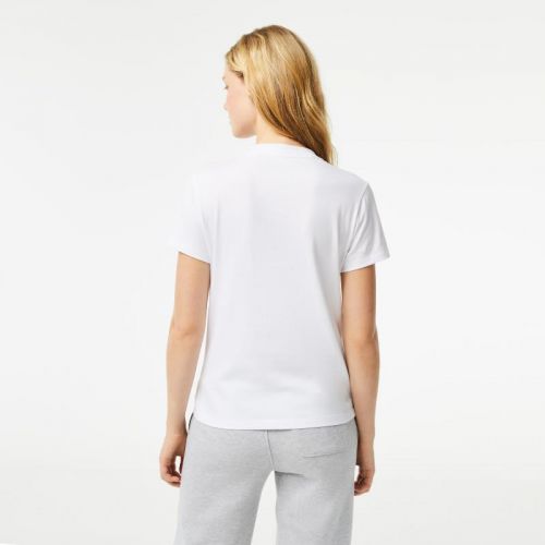 라코스테 Lacoste Womens SPORT Organic Cotton Jersey T-Shirt