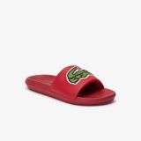 Lacoste Mens Croco Synthetic Slides