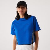 Lacoste Womens Loose Fit Printed Bands T-Shirt