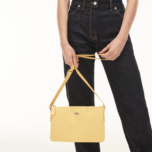 라코스테 Lacoste Womens L.12.12 Concept Flat Crossover Bag