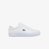 Lacoste Mens Powercourt Burnished Leather Sneakers