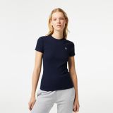 Lacoste Womenu2019s Slim Fit Organic Cotton T-Shirt