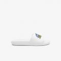 Lacoste Mens Croco Synthetic Slides