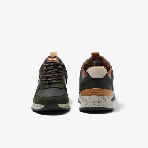 라코스테 Mens Lacoste Joggeur 2.0 Leather and Nubuck Outdoor Shoes