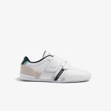 Lacoste Mens Misano Strap Leather Sneakers