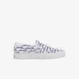 Lacoste Womens Jump Serve Canvas Printed Slip on