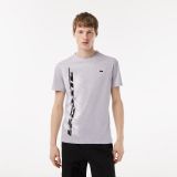 Lacoste Menu2019s SPORT Regular Fit T-Shirt with Contrast Branding