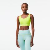 Lacoste Womenu2019s SPORT Ultra-Dry Recycled Polyester Sports Bra