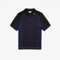 Lacoste Mens Heritage Regular Fit Stretch Mini-Pique Polo