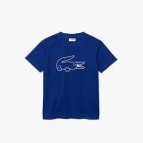 Lacoste Boys Crew Neck Crocodile Print Cotton T-shirt