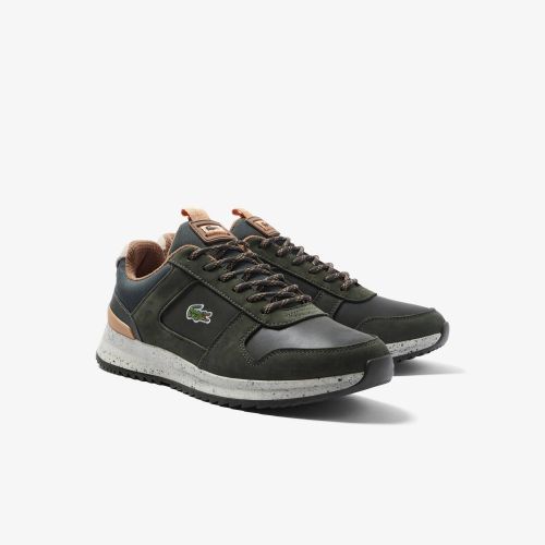 라코스테 Mens Lacoste Joggeur 2.0 Leather and Nubuck Outdoor Shoes