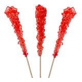 Dryden & Palmer Rock Candy Crystal Sticks Red Strawberry 12 ct.