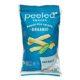 Peeled Snacks Organic Pea Crisps, Sea Salt, 3.3 oz., Pack of 12 Healthy Snackswith Real, Wholesome Ingredients for On-the-Go, Lunch and More