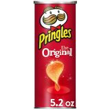 Kelloggs Pringles Original Potato Crisps Chips 5.2 oz. (Pack of 3 Cans)