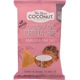 The Real Coconut Gluten Free Coconut Flour Tortilla Chips 5.5oz (Himalayan Pink Salt)