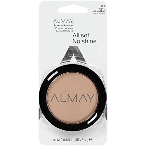 Almay Smart Shade Skin Tone Matching Pressed Powder, Light/Medium [200] 0.20 oz