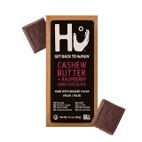 Hu Chocolate Bars | 4 Pack Raspberry Jelly Cashew Butter Chocolate | Natural Organic Vegan, Gluten Free, Paleo, Non GMO, Fair Trade Dark Chocolate | 2.1oz Each