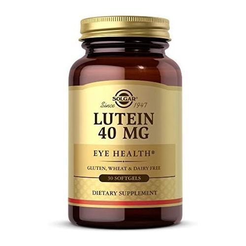  Solgar Lutein 40 mg, 30 Softgels - Supports Eye Health - Helps Filter Out Blue-Light - Contains FloraGLO Lutein - Gluten Free, Dairy Free - 30 Servings