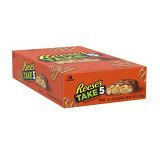Reeses Take 5 Candy, Peanut Butter Milk Chocolate Bar, 1.5 Ounce (Pack of 18)