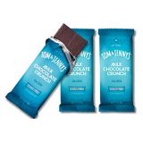 Tom & Jennys No-Sugar-Added Milk Chocolate Crunch Bar (45%) - Low Net Carb (4g) Keto Candy Bar - Made with Unsweetened Cacao & Puffed Quinoa - (Milk Chocolate Crunch, 3-pack)