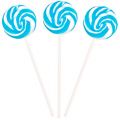 Imagine Splash Blue and White Blueberry Candy Swirl Lollipops - 40 Suckers