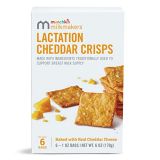 Munchkin Milkmakers Lactation Crisps for Breastfeeding Moms, Cheddar, 6 Count