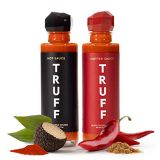 TRUFF Hot Sauce and Hotter Sauce 2-Pack Bundle, Gourmet Hot Sauce Set, Black Truffle and Chili Peppers, Gift Idea for the Hot Sauce Fans, An Ultra Unique Flavor Experience (Black/R