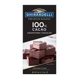 Ghirardelli Premium Baking Bar 100% Cacao Unsweetened Chocolate, 4 Oz, Pack of 12