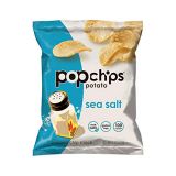 Popchips Sea Salt Potato Chips Single Serve 0.8 oz Bags (Pack of 24)