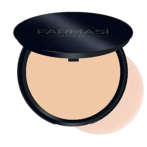  Farmasi Make Up Face Perfecting Pressed Powder, 14 g./0.49 oz. (02 - Warm Light - 1302476)