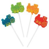 Fun Express Train Shaped Assorted Suckers 12ct - 12 Pieces