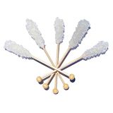 Candy Whisperer Barista Crystal Sticks | 100 Grande White Rock Candy Sticks Individually Wrapped | Gluten Free Rock Sugar Sticks for Tea, Coffee, Matcha and All Your Favorite Bever