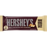 HERSHEYS Chocolate Candy Bars with Almonds, King Size (Pack of 18)