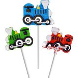 Fruidles Party Fun Train Lollipops Variety 12 Pack Mixed Fruit Flavor Party Suckers Perfect Train Party Favors For Your Train Birthday Party