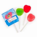 Just Candy Valentines Day Candy for Kids Jolly Rancher Heart Lollipops (25 pcs) - To and From Exchange