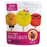 Project 7 Low Sugar Organic Certified Golly Lollis | 1 Gram of Sugar Per Pop, Vegan, Non-GMO Hard Candy | Variety Flavor, 12 Pack (16 Lollis each)