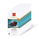 Frey Supreme Bar  Dark Chocolate with Sea Salt - Premium Swiss Chocolate - GMO Free - Rainforest Alliance Certified - 3.5 Ounce (Pack of 10)