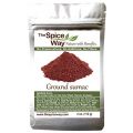The Spice Way - Pure 100% Sumac, No Salt, no GMO, no Irradiation, Spice Seasoning Powder 4 oz (resealable bag) (Sumak)