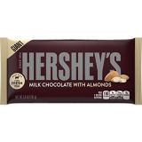 HERSHEYS Chocolate Candy Bars with Almonds, 6.8 Ounce (Pack of 12)